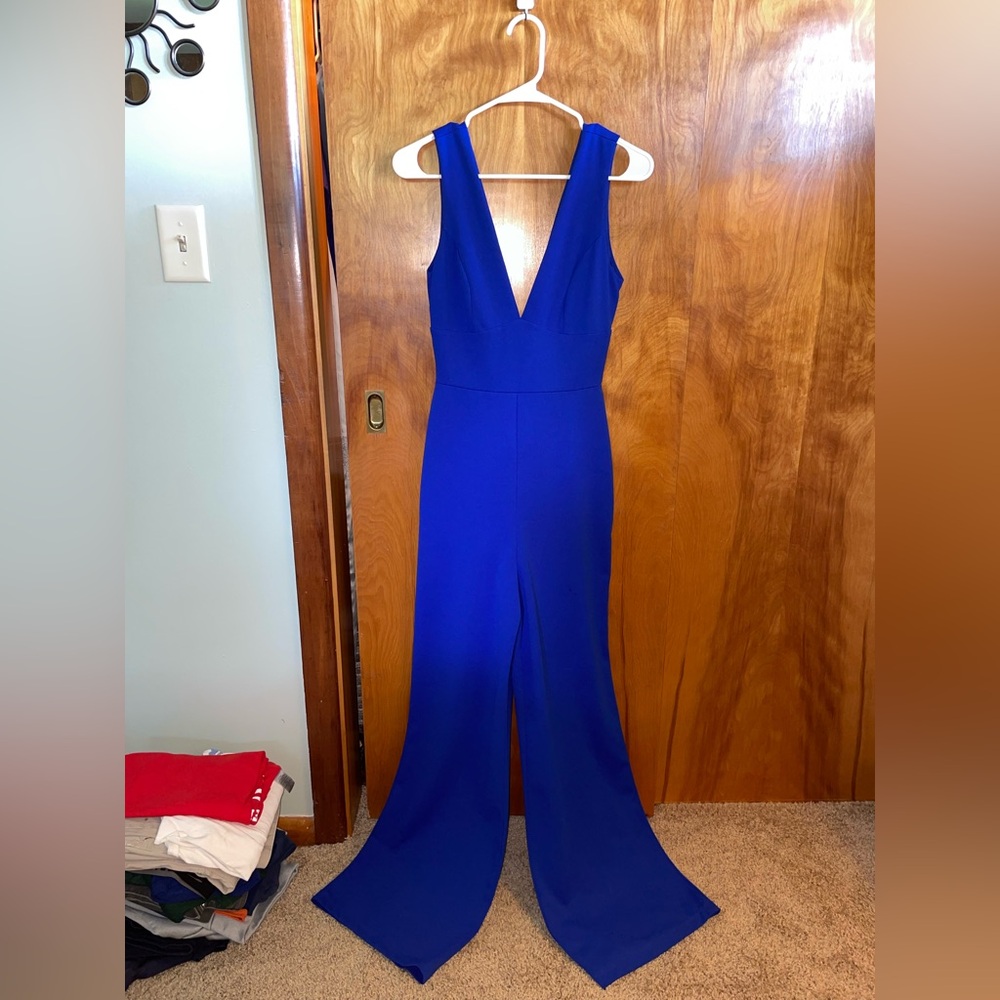 Lulu’s Cobalt Blue Sleeveless Jumpsuit